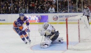 Marc-Andre Fleury in goal. (Photo credit to Mike Durkin) 