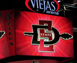 Viejas Arena Scoreboard. (Photo taken by SD Dirk)