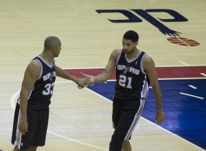 Duncan, Diaw. (Photo taken by Keith Allison)