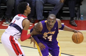 Kobe Bryant returns to the floor in 2014-15. This is great for the NBA; a possible headache for new teammate Nick Young; and enough to make the Lakers one of the most fun teams to watch on League Pass this season. (Photo taken by Keith Allison)