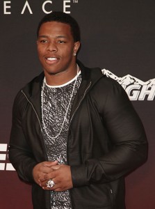 NEW YORK-JAN 31: Football player Ray Rice attends ESPN The Party